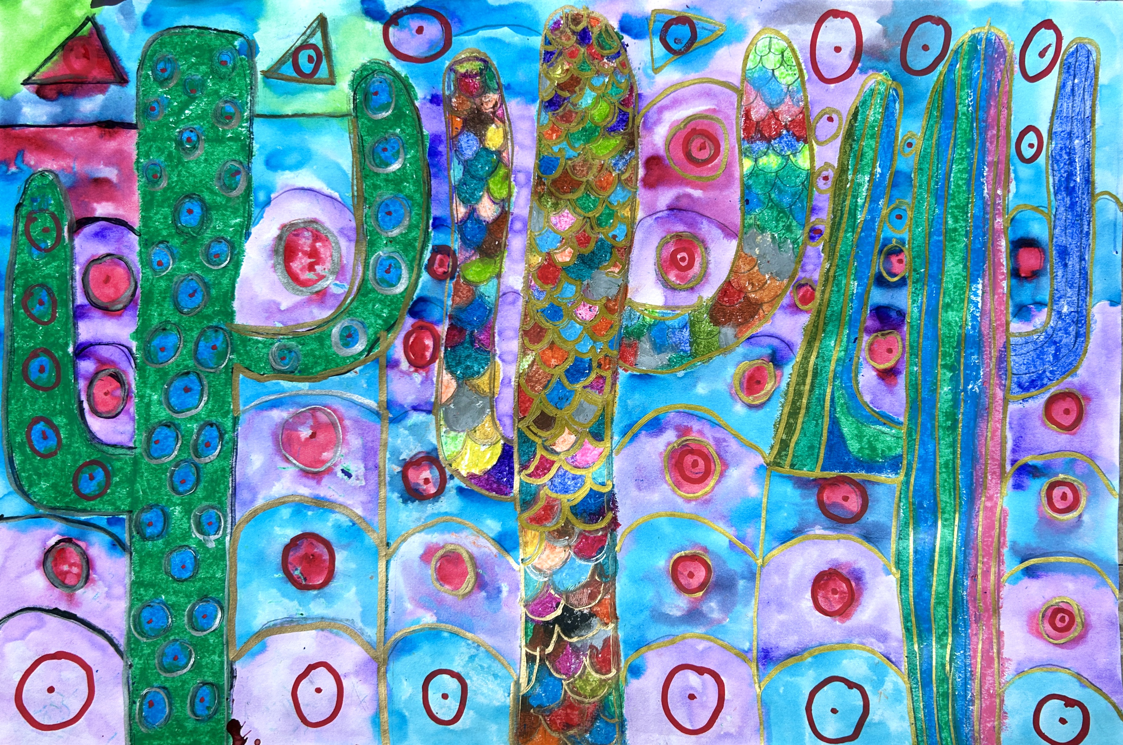 Online Art Gallery - Cacti Painting